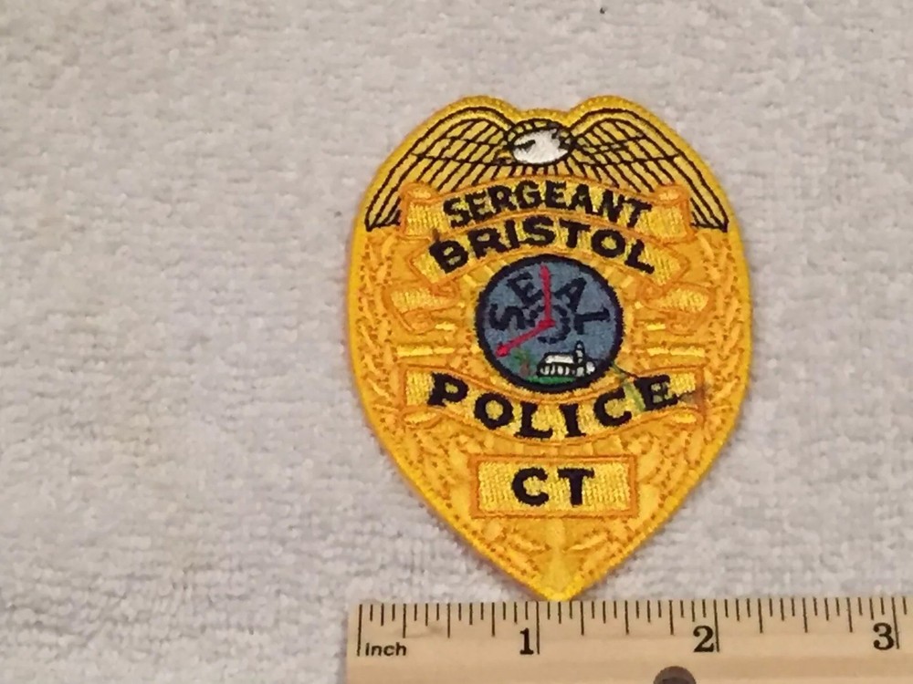 Bristol (Hartford County) CT Sergeant Police Patch