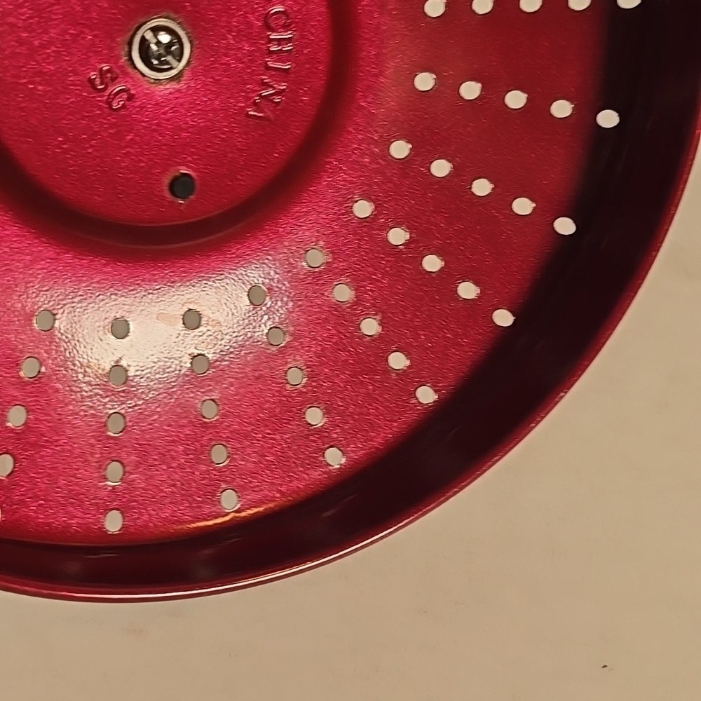 Kitchen Craft 6" Locking Lid with Strainer Built In Replacement Red