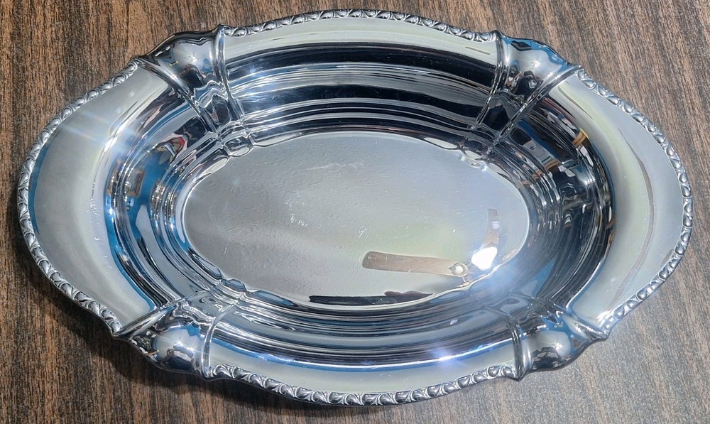 Mussbach Germany Silver Plated Serving Dish Bowl 8x13