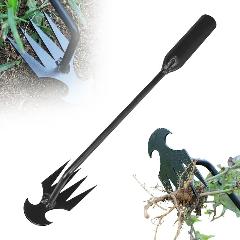 Weeding Uprooting Tool, Manual Hand Weeder Tool, Green, 13'' 8-Pack