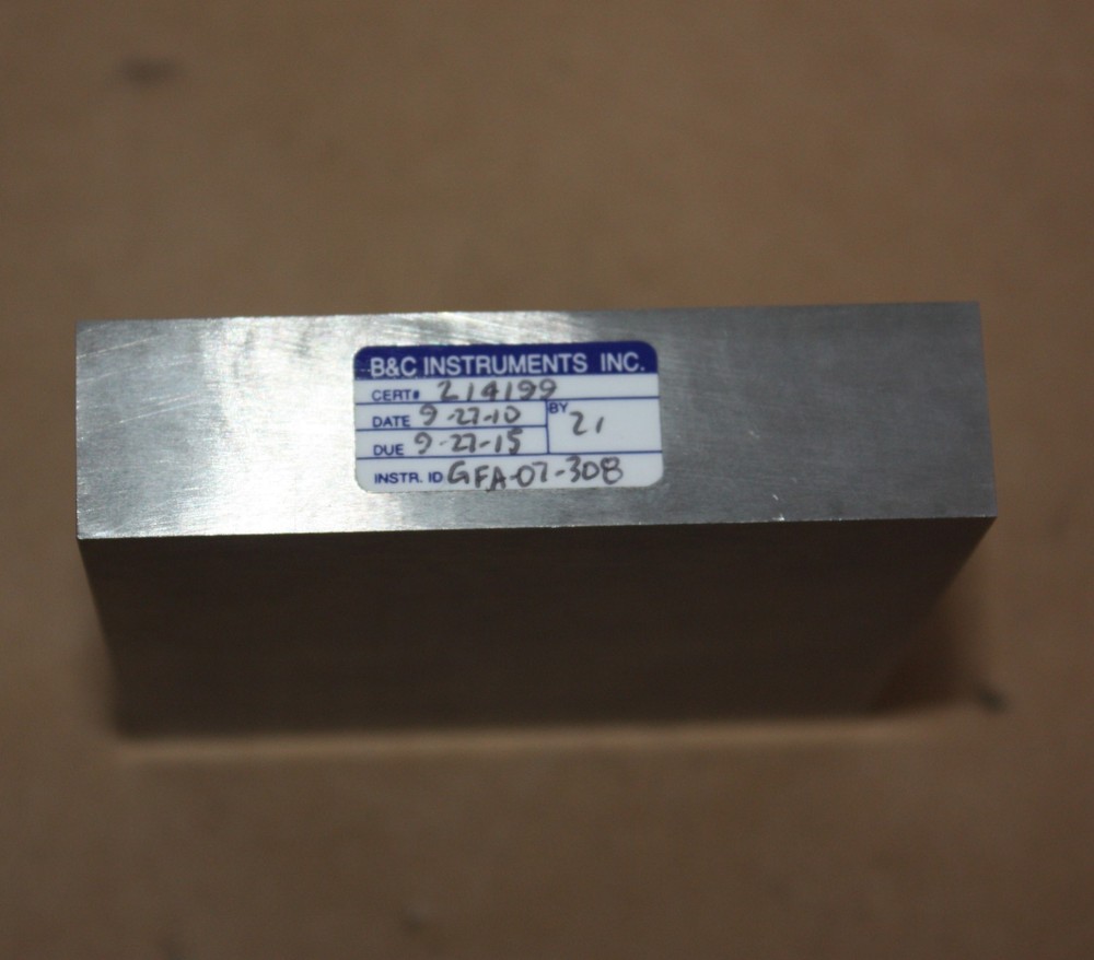 Origin Technologies Laser Gauge Gap Flush Calibration Block GFA-07-308 6mm 3mm