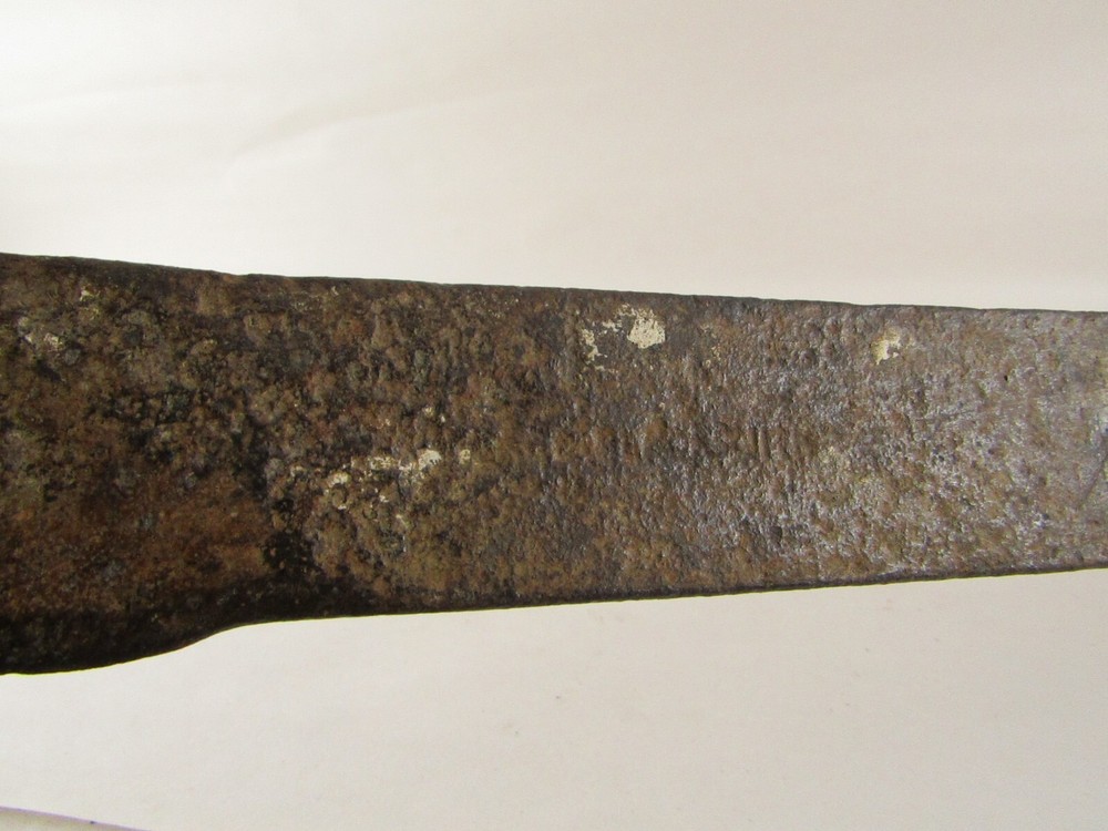 antique machete marked 21" long