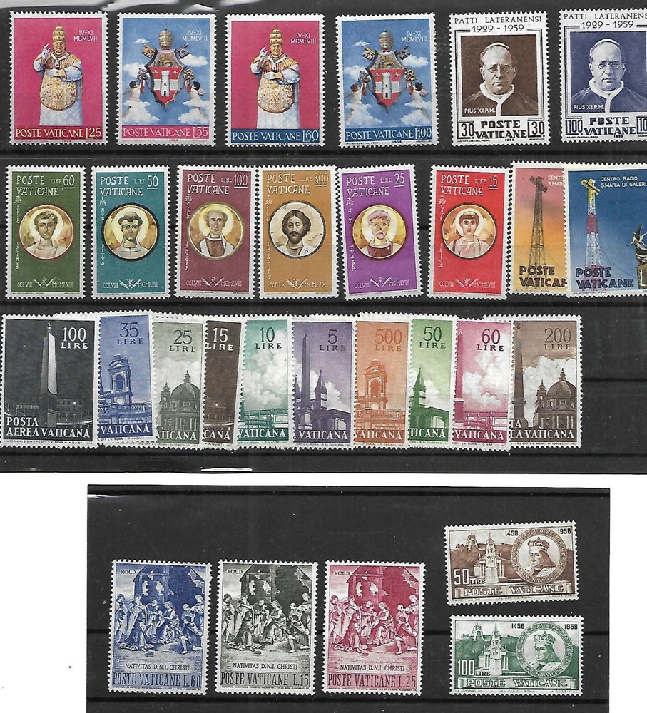 (FY59) Vatican Full yearset MNH 1959 v2