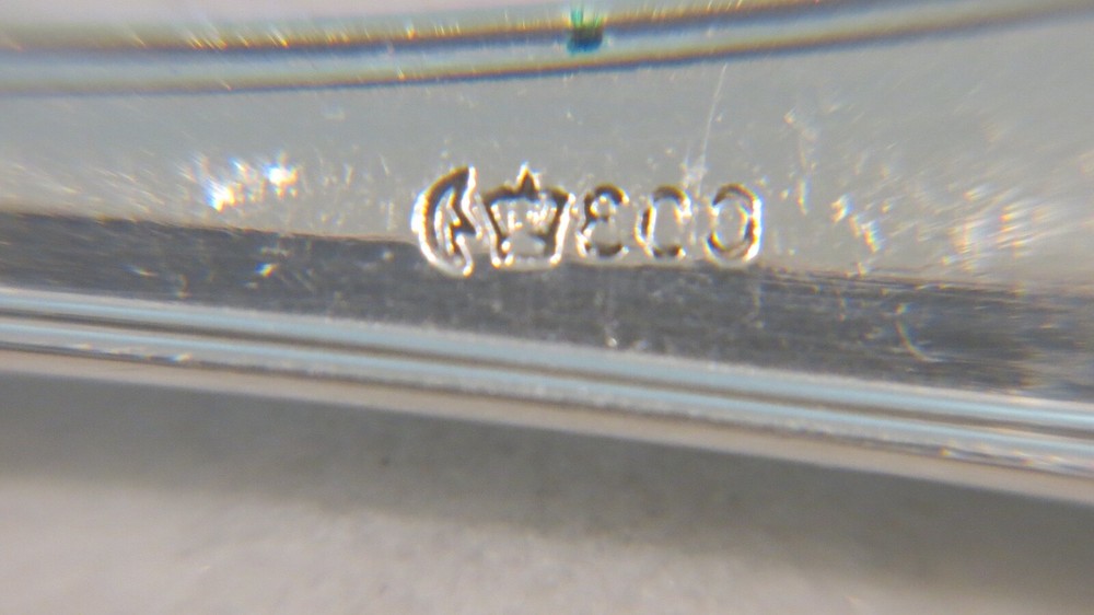 German Sterling Silver 800 Large Serving Fork Solid NM