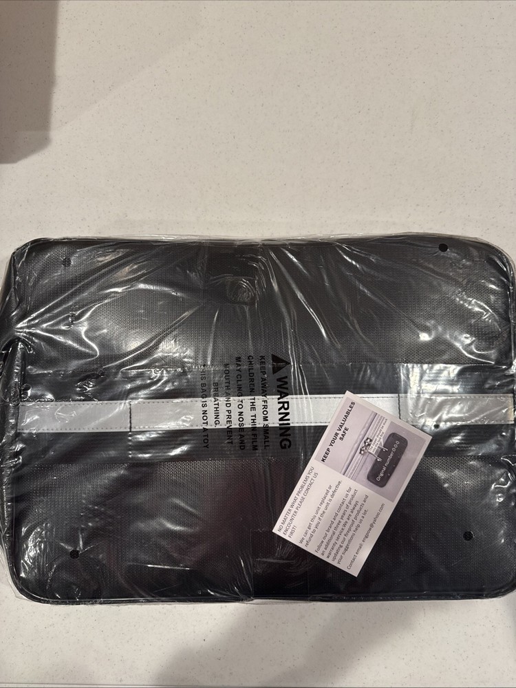 Fireproof Document Bag with Lock, Fireproof＆Waterproof File Organizer Bag