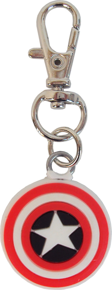 Zipper Pull - Captain America Shield Marvel Superhero Comic Gift 1" Rubber 88515