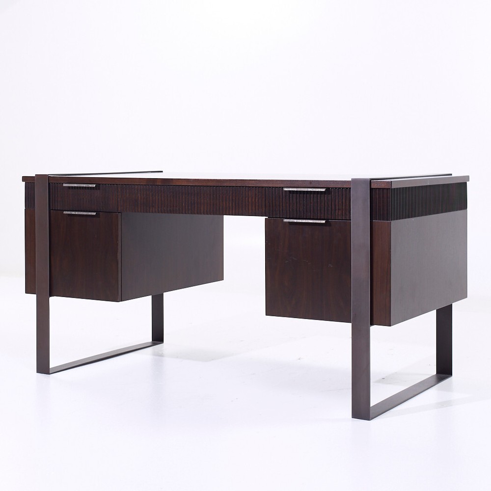 Eurocraft Walnut Executive Desk