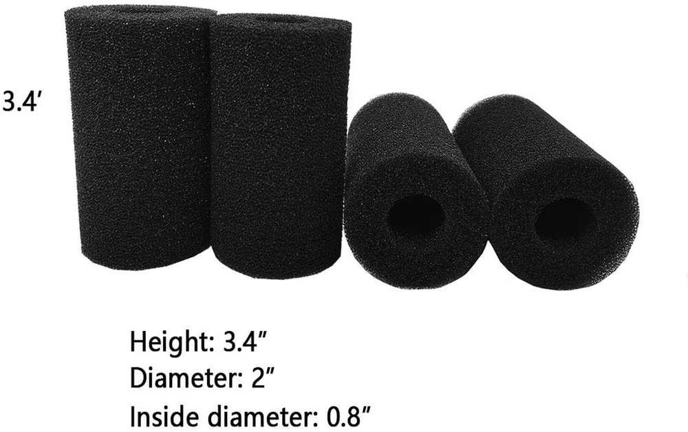 Pre-Filter Sponge,4 Pack Aquarium Pre Filter Foam Rolls Compatible Filter Access