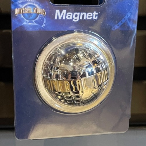 Universal Studios Exclusive Universal Silver Globe Magnet New