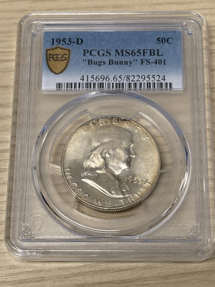 1953 D 50c Bugs Bunny PCGS MS 65 FBL