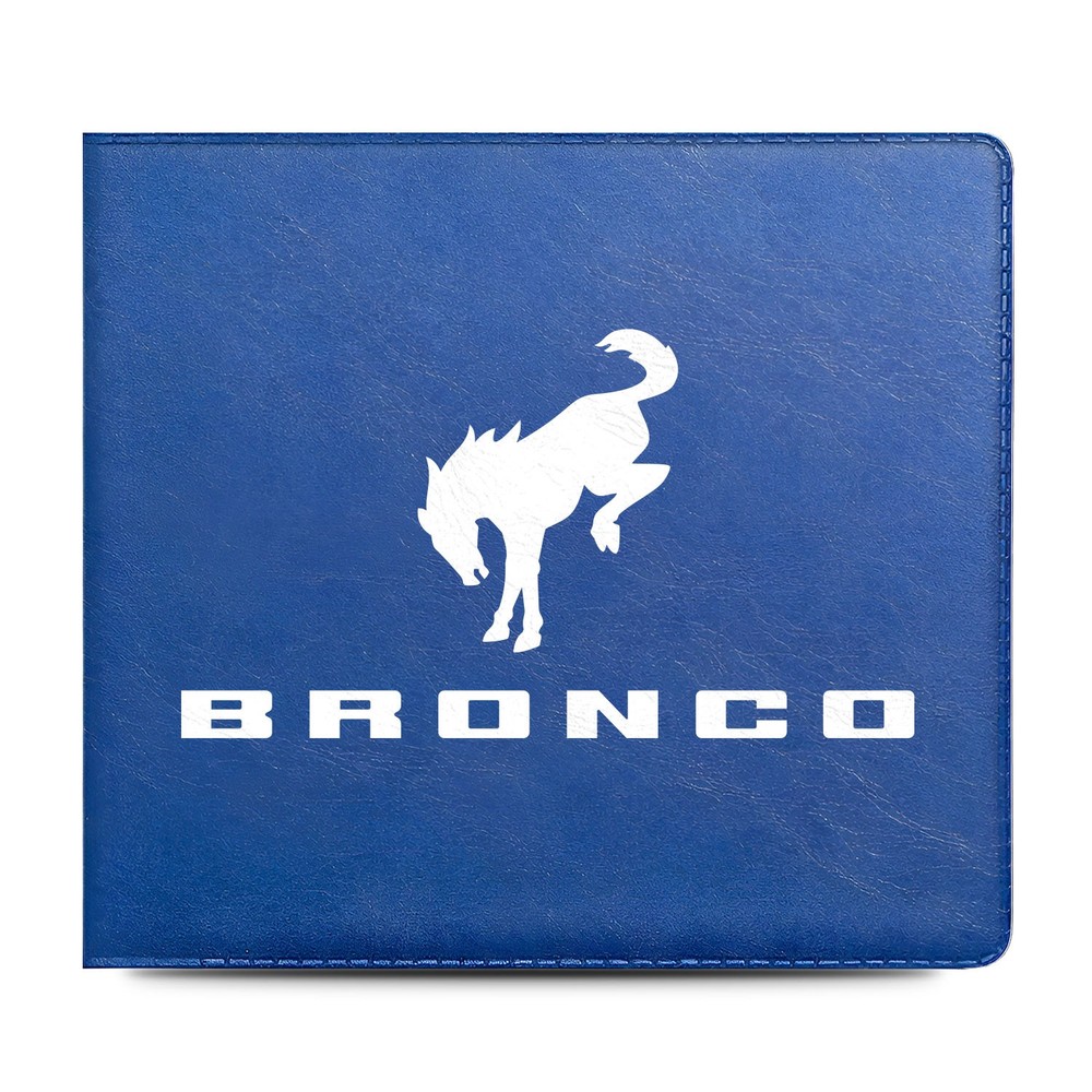 Ford Bronco Auto Insurance Registration Blue Document Holder Wallet