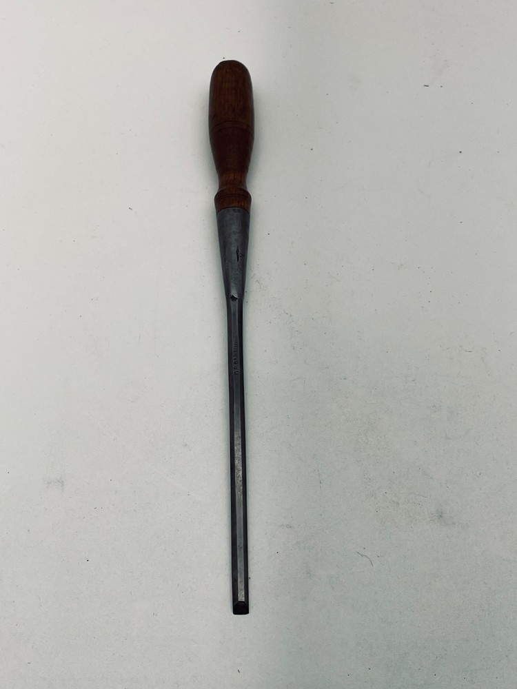 Vintage D.R. Barton Chisel W/ Wooden Handle 1/4"