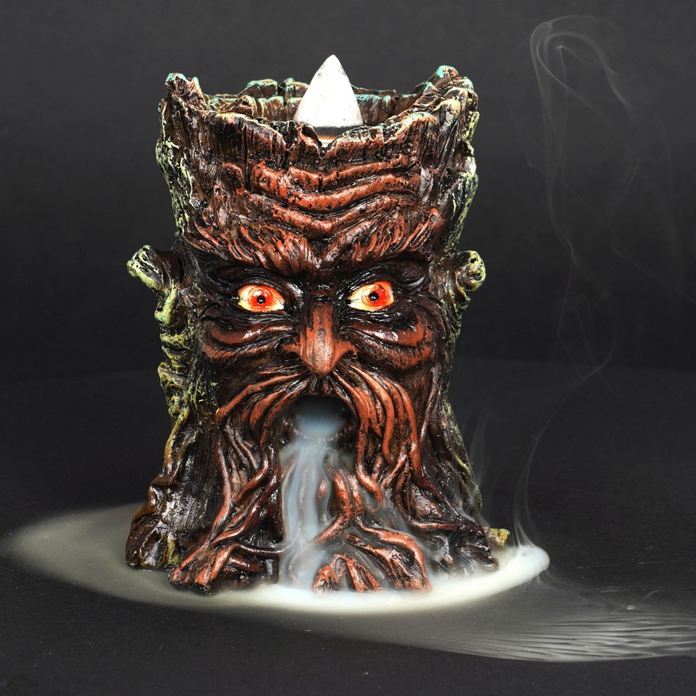 Tree Man Small Backflow Cone Incense Burner 3.5" Relaxation & Fantasy Home Décor