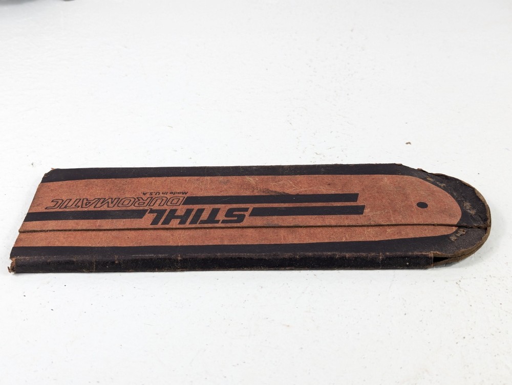 Stihl Rollomatic Duromatic Chainsaw Cardboard Scabbard 10" Long - Rare