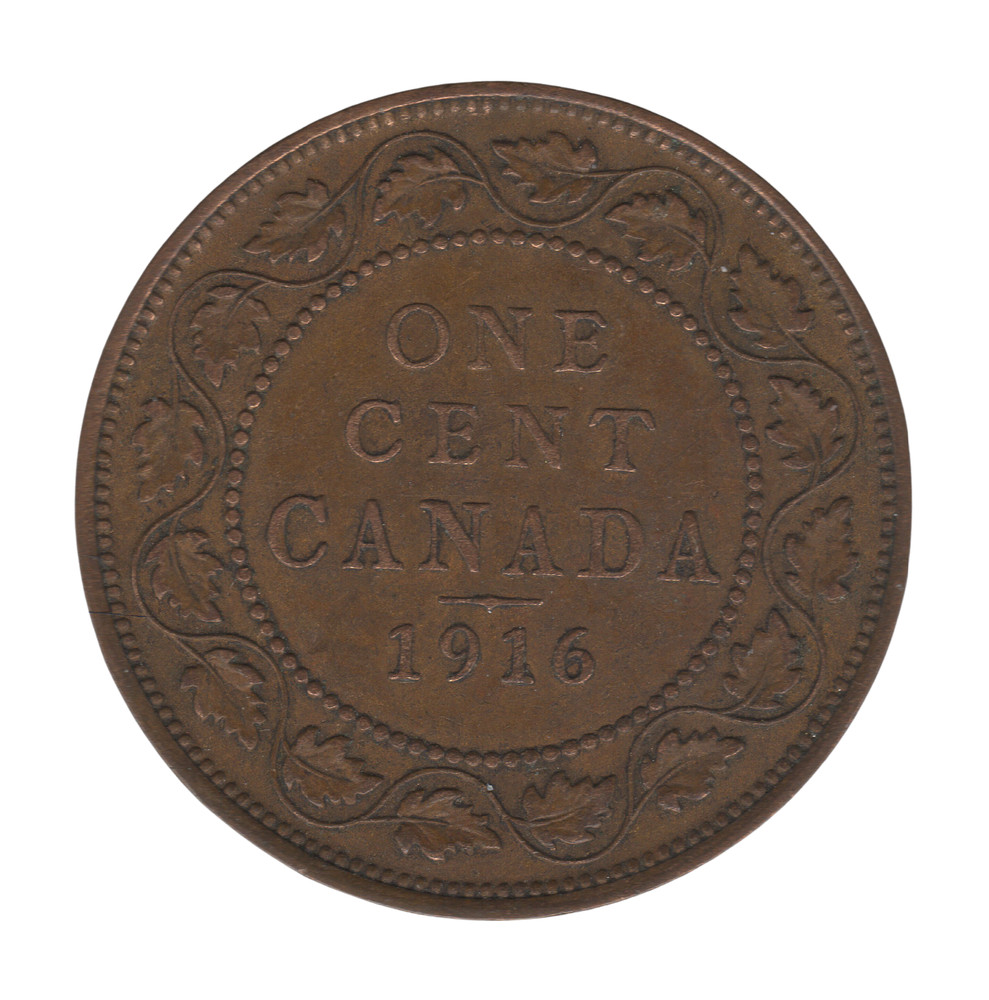1916 Canada George V – One Cent Coin