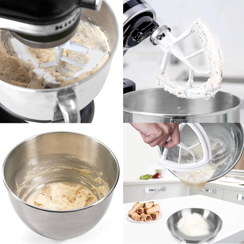 Durable Flex Edge Mixer Beater for 4.5-5 Quart KitchenAid - Ultimate Baking Tool