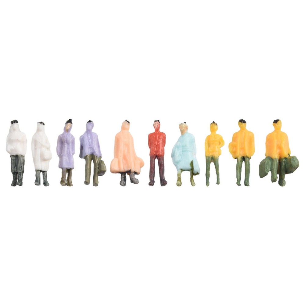 Railway Train Layout Painted Figures HO Scale Mixed Batch Model People Passenger