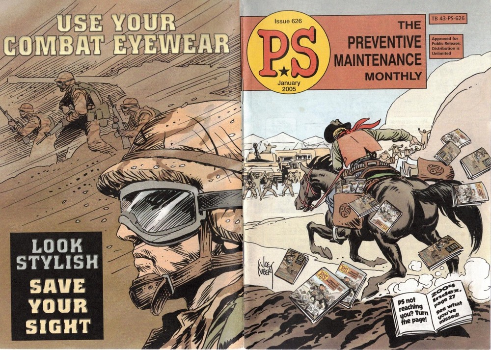 PS: PREVENTIVE MAINTENANCE MONTHLY ~ 2005 ~ 7 Issues ~ Joe Kubert Artwork ~ MINT