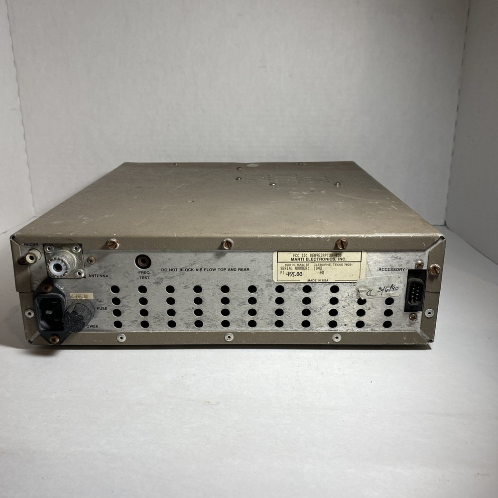 Marti Electronics RPT-30 Series Remote Pickup Transmitter Powers On - As Is