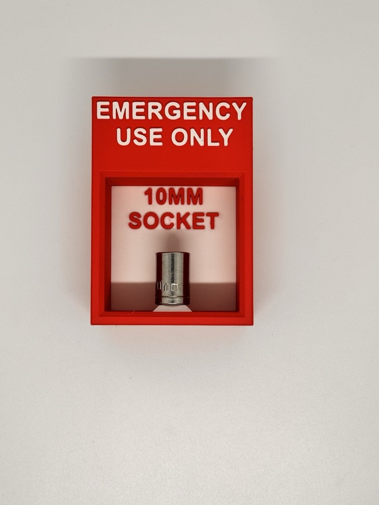 Emergency Use Only 10mm Socket Holder