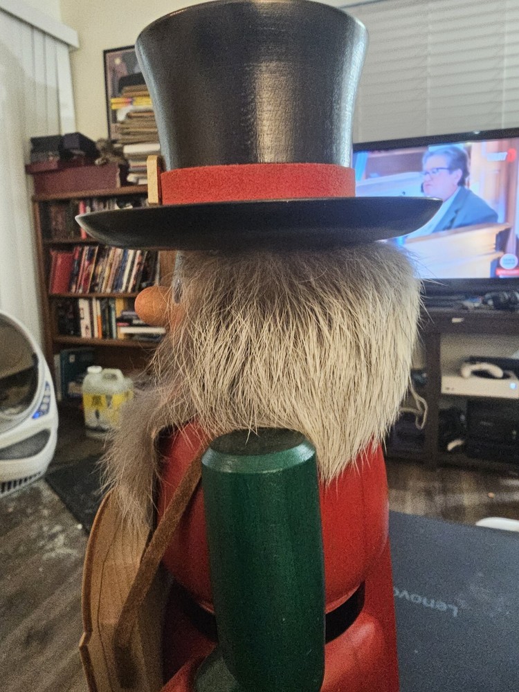Straco GMBH Town Crier Nutcracker Rare Made in Germany- Missing Staff