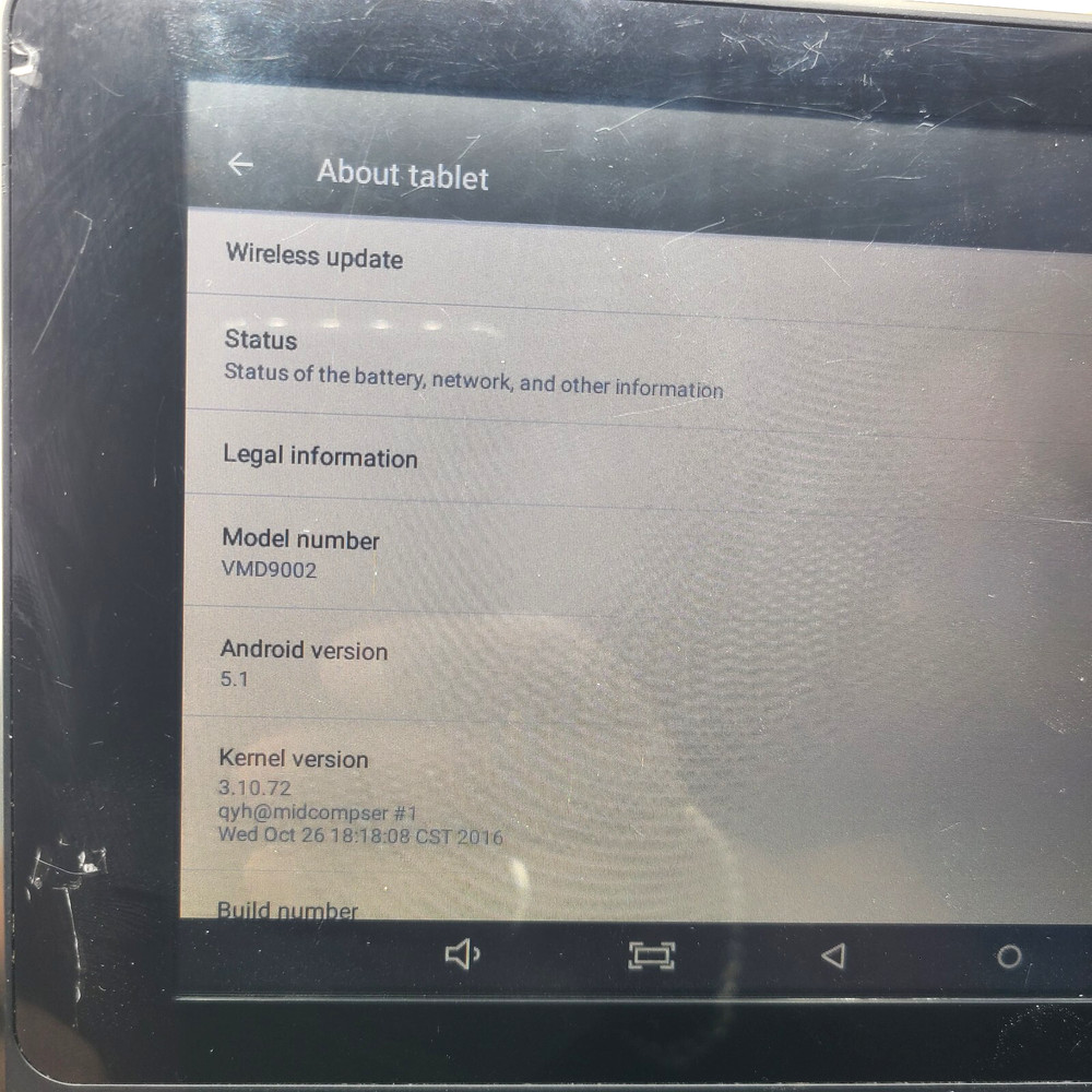 Envizen VMD9002 Tablet DVD Player 9" Android 5.1 HDMI USB AV In with Adapter