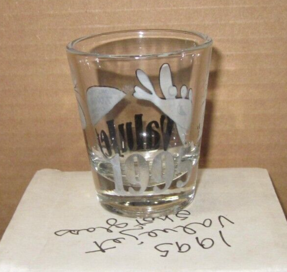 a 1995 Value Jet Airlines Shot Glass