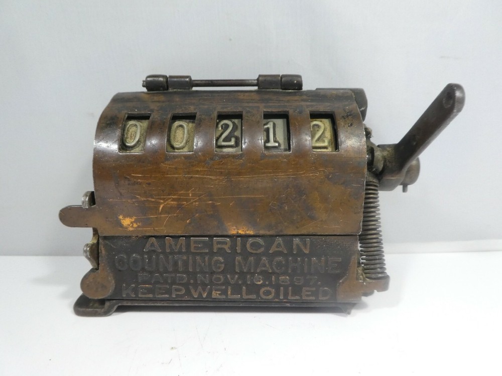 AMERICAN COUNTING MACHINE PAT 1897 COUNTER
