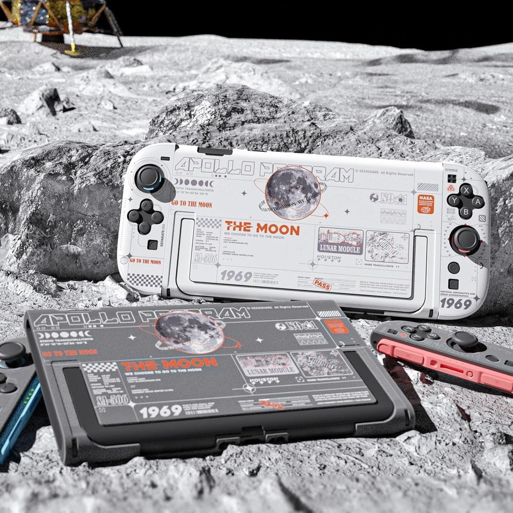 GeekShare NS2 Protective Case for Nintendo Switch 2025 Hard Shell Moon Cover PC