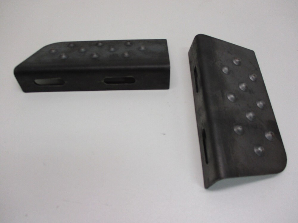 Steel Pontoon Boat Trailer Foot Pad Step Footpad Steps L-R / Weld or Bolt On