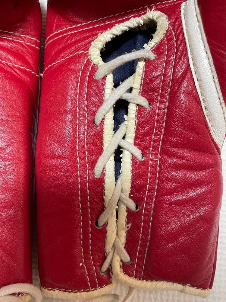 Winning Boxing Gloves Professional Type 8oz Red String type JAPAN MS200 Used