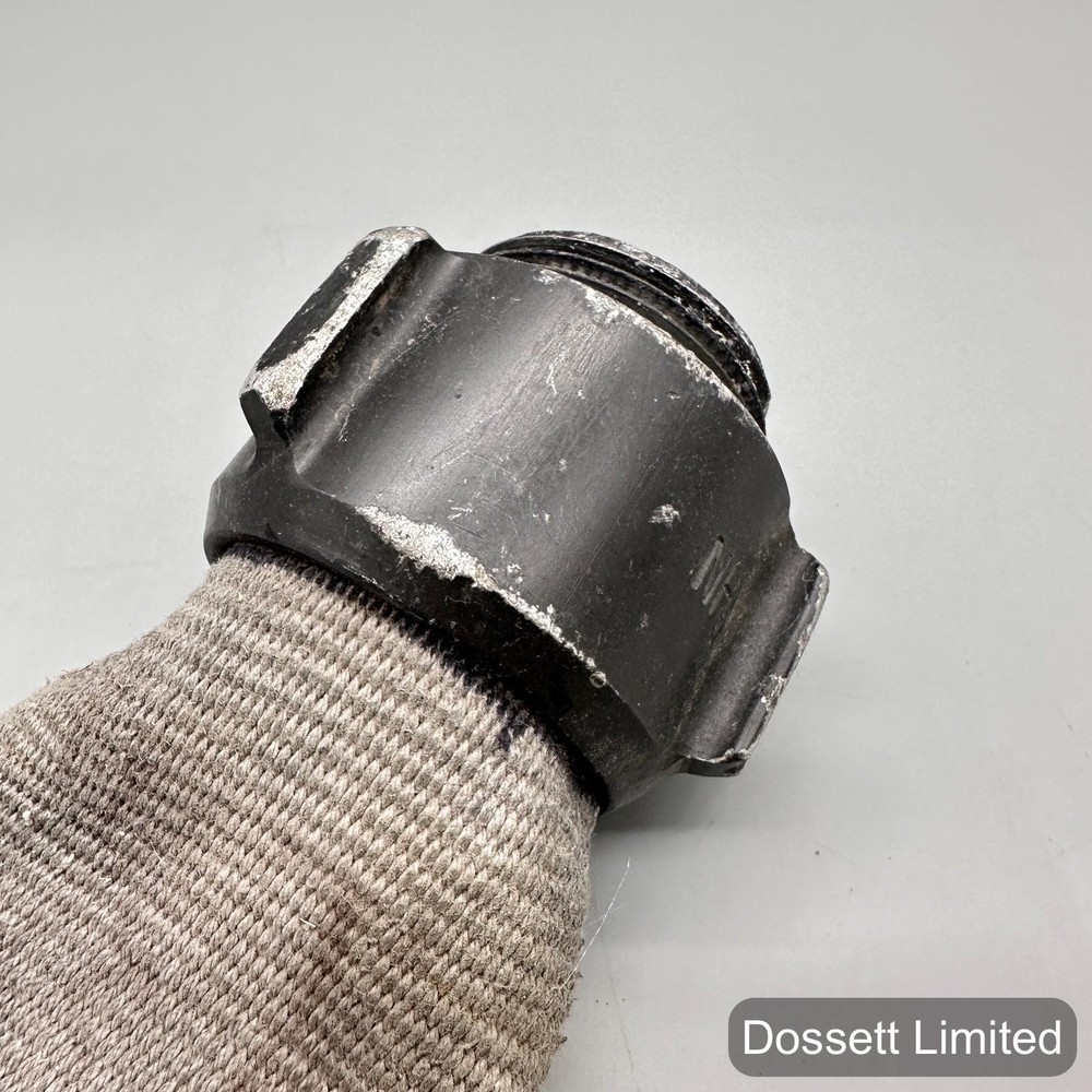 1-3/4" Fire Hose 1-1/2" Threaded Coupling Heavy Duty Used Industrial Fitting