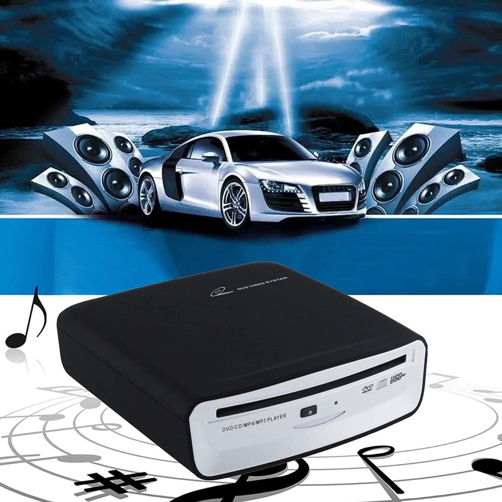 External Car Universal CD Player Machine, Vehicle External USB CD Player for Car