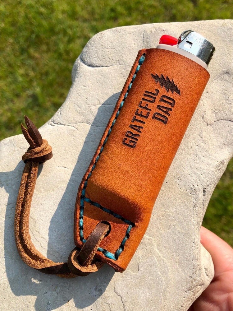 Grateful Dead Dad Leather Lighter Holder