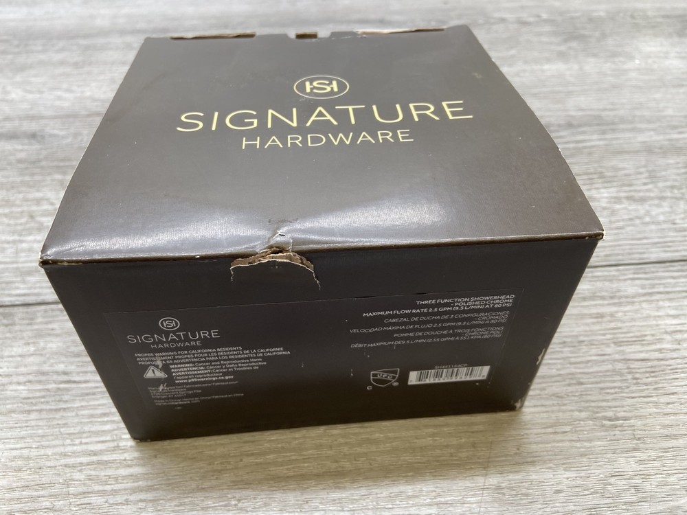 Signature Hardware SH441154CP 2.5 GPM Multi Function Shower Head, Chrome