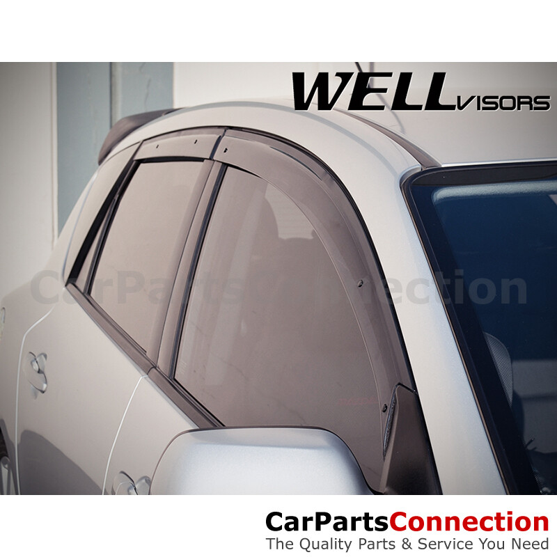 WellVisors Window Visors 04-09 Mazda 3 Hatchback Side Deflectors