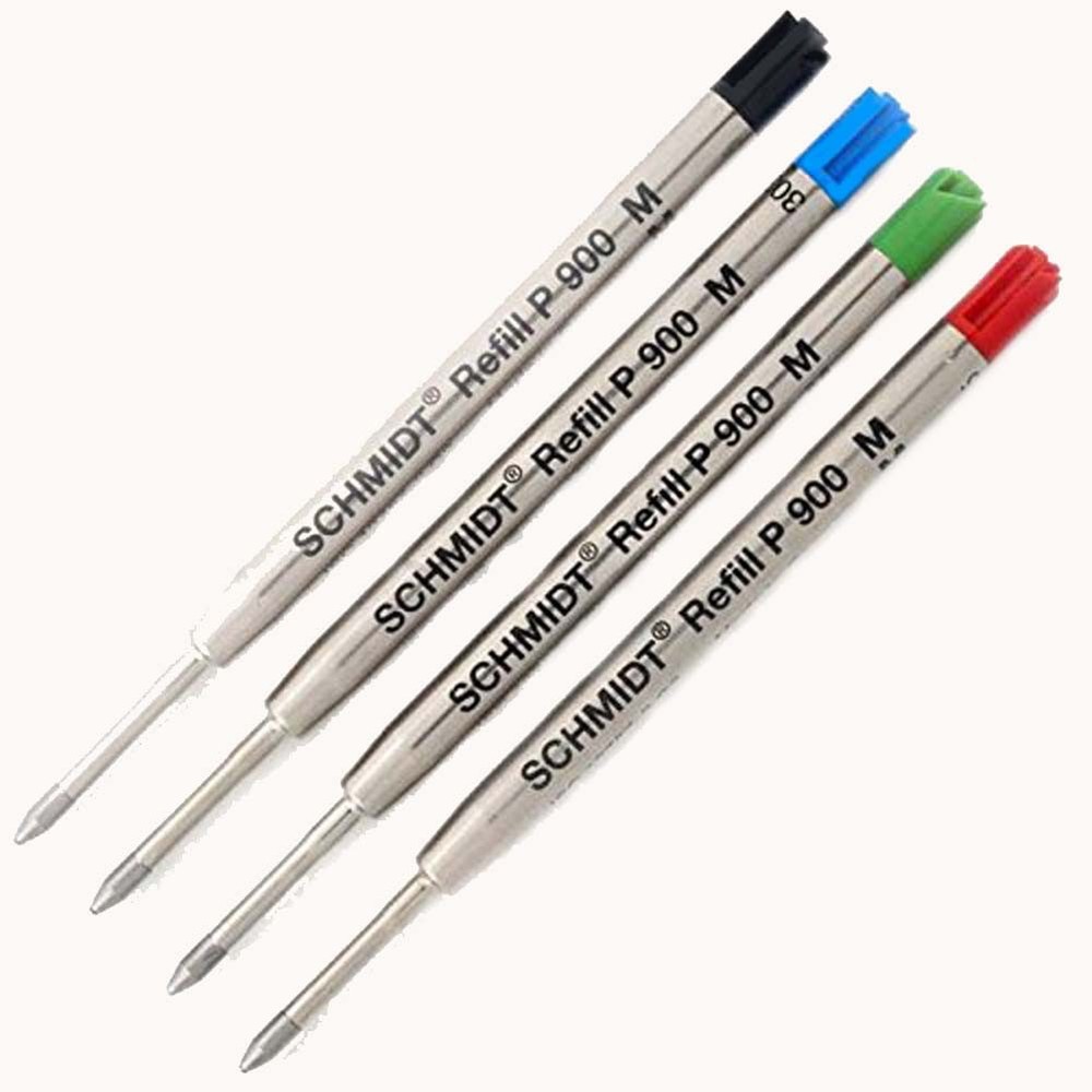 4 Pack - UZI Tactical Pen Multi Color Hauser Refills by Schmidt