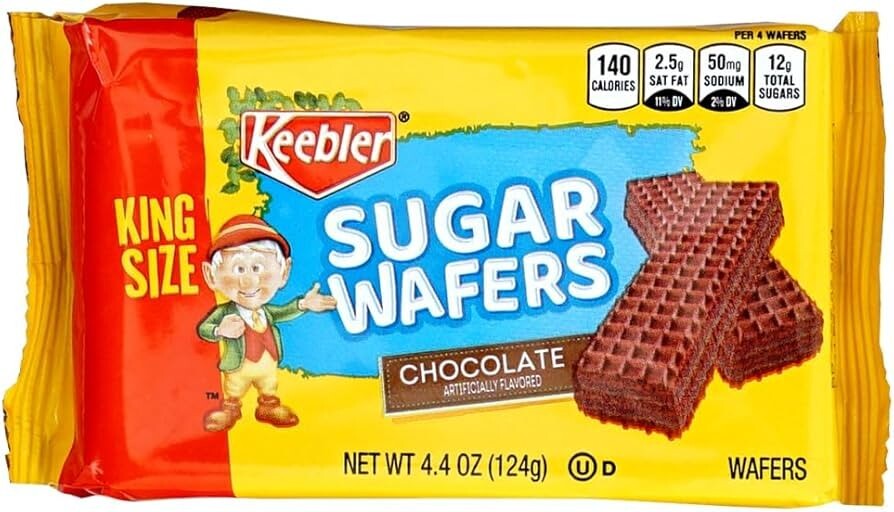 Keebler King Size Chocolate Sugar Wafers Value Pack Bundle, 4.4 OZ, 9 PACK
