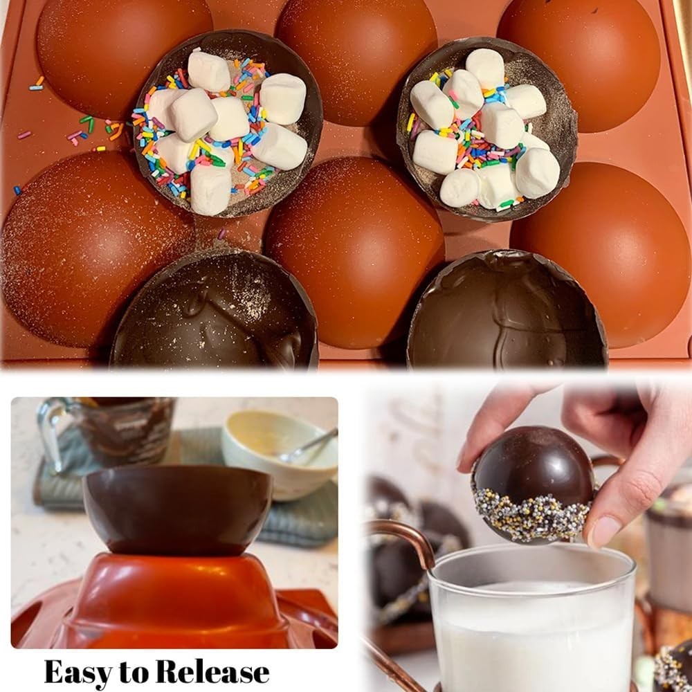 Flexible 6-Hole Silicone Mold for Pudding, Soap & Chocolate - Easy Release