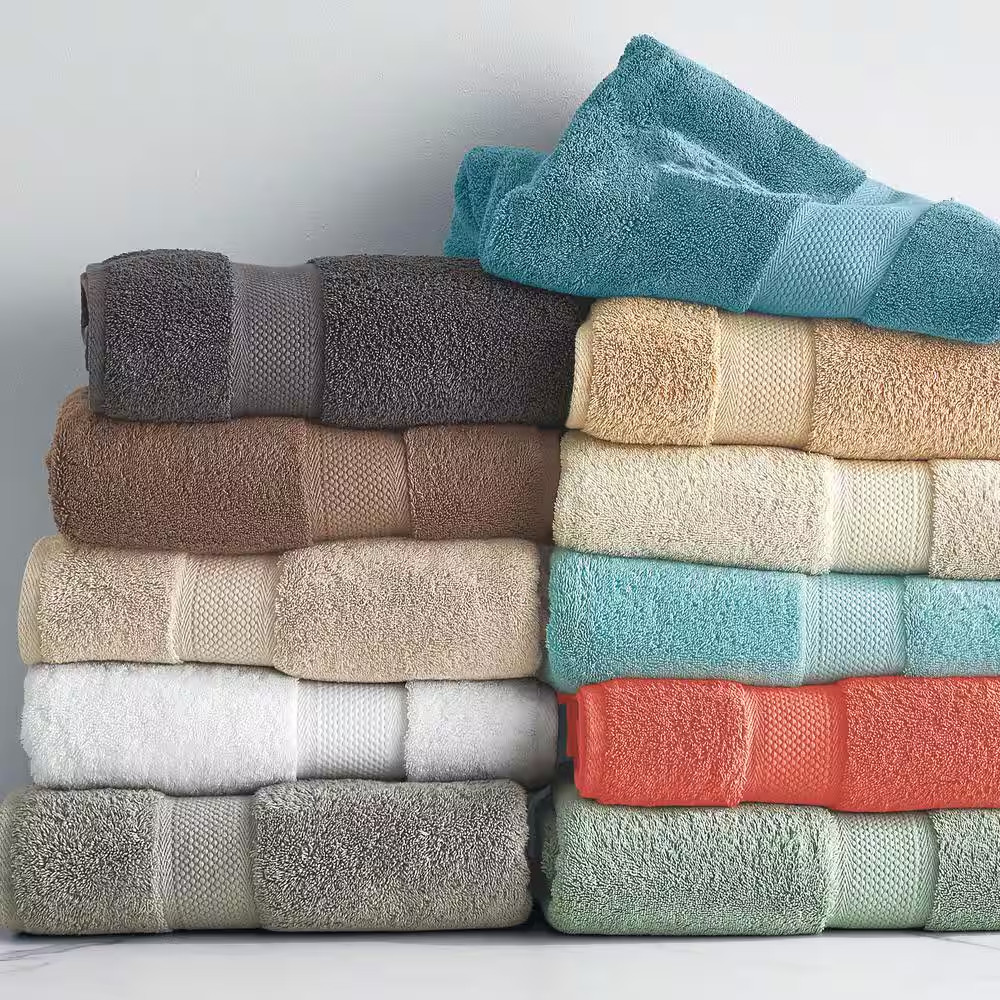 Legends Sterling White Solid Supima Cotton Bath Towel