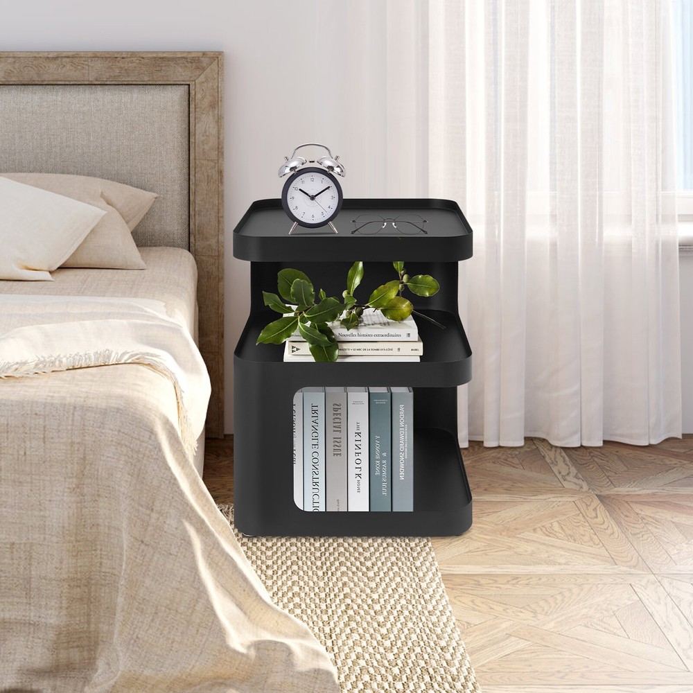 Modern Side Table, Metal Nightstand, Modern End Table