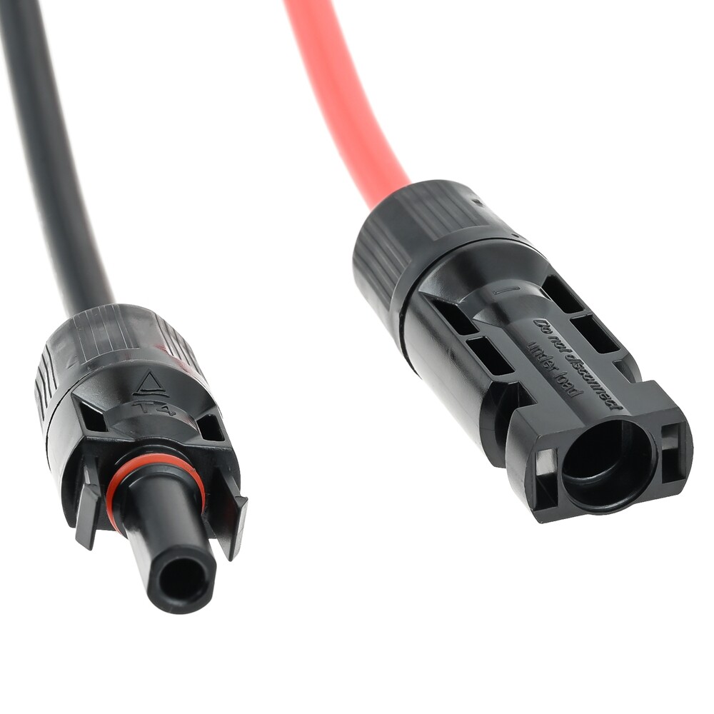 Solar Panel Cable Connector Kit 10AWG 60CM Solar Extension Cable for Solar Panel