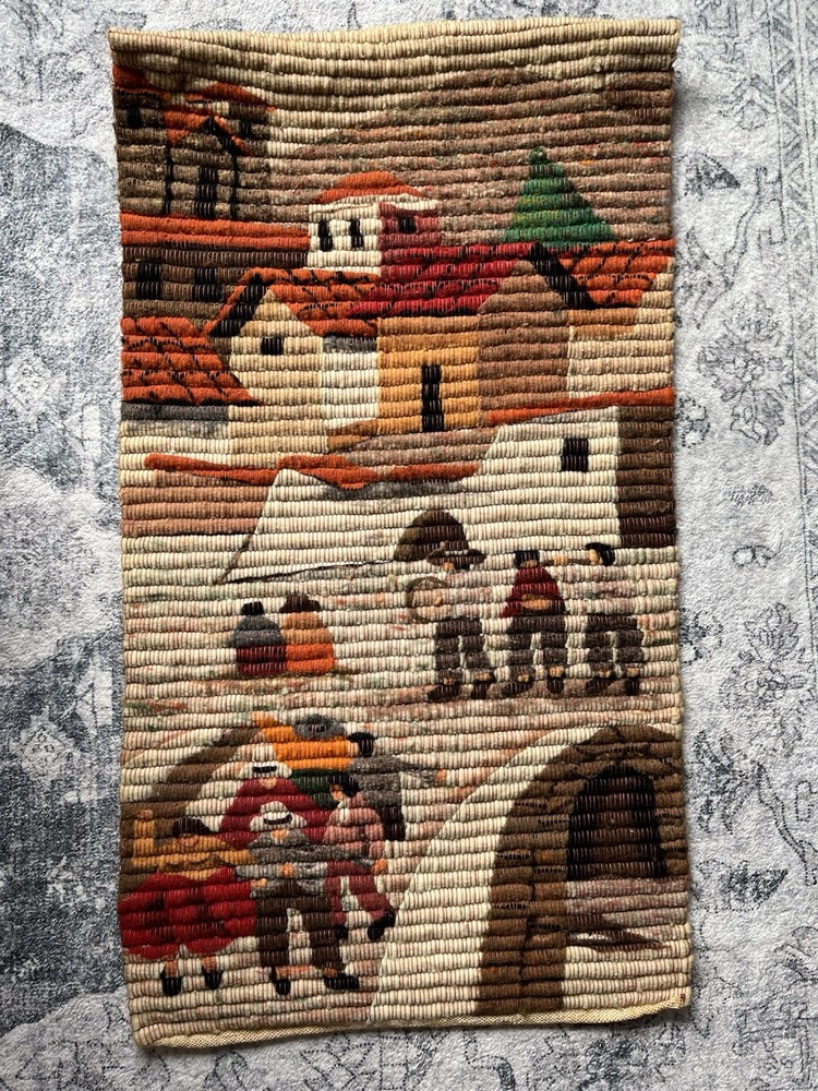 Peruvian Peru Wool Tapestry Hand Woven ART Collection Wall Hanging