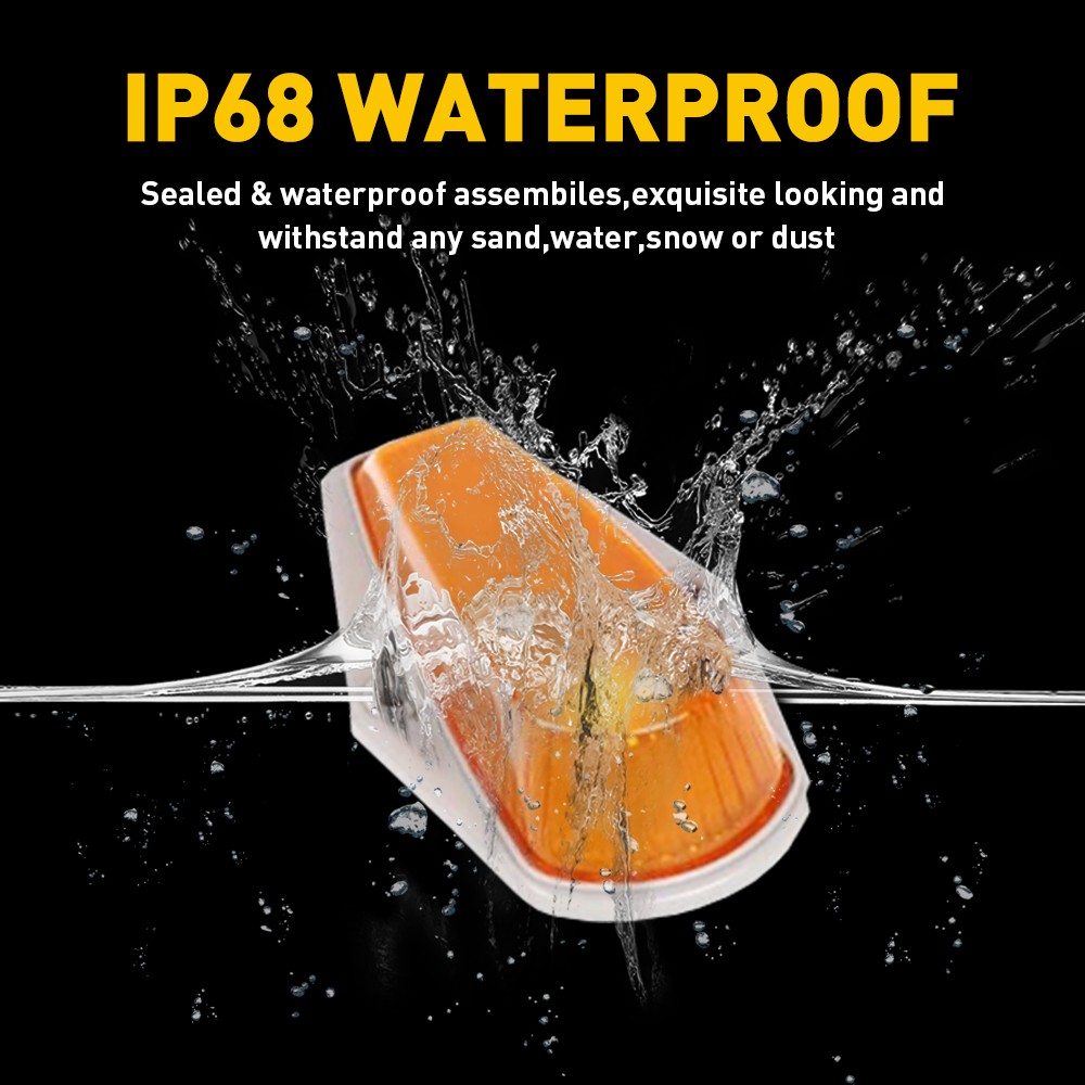 5Pcs For FORD F150 F350 Roof F250 1973-1997 Top Cab Lights Amber Marker Lights K