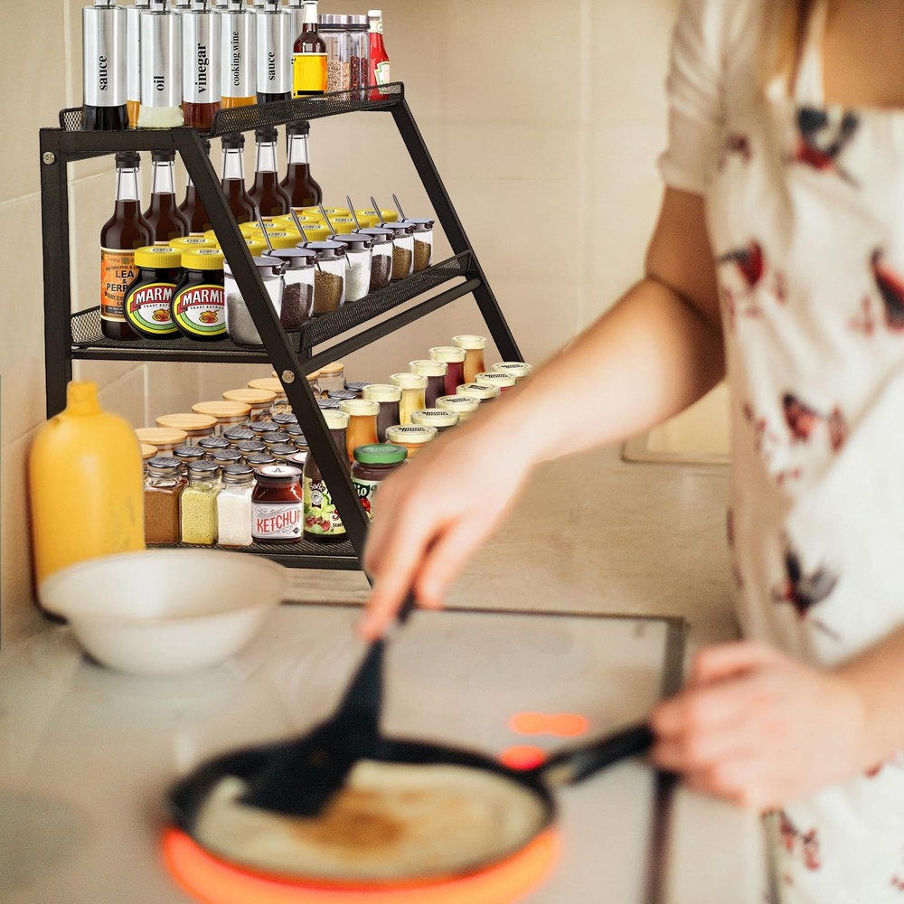 Candy Display Rack with Pull-out Tray, 3-Tire Snack Organizer for Countertop ...