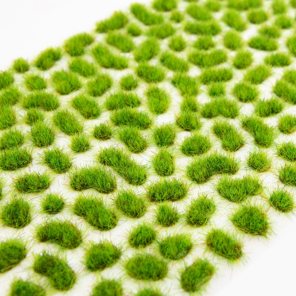 Huge Miniatures Mini Tuft Bundle, 2mm Self Adhesive Static Grass Tufts - 6 Packs