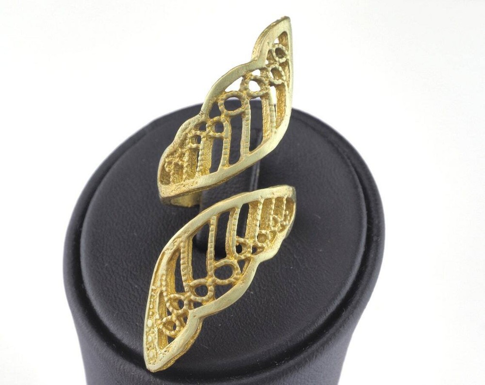 Adjustable Ring Raw brass (18.5mm 8.5US inner size) 2706