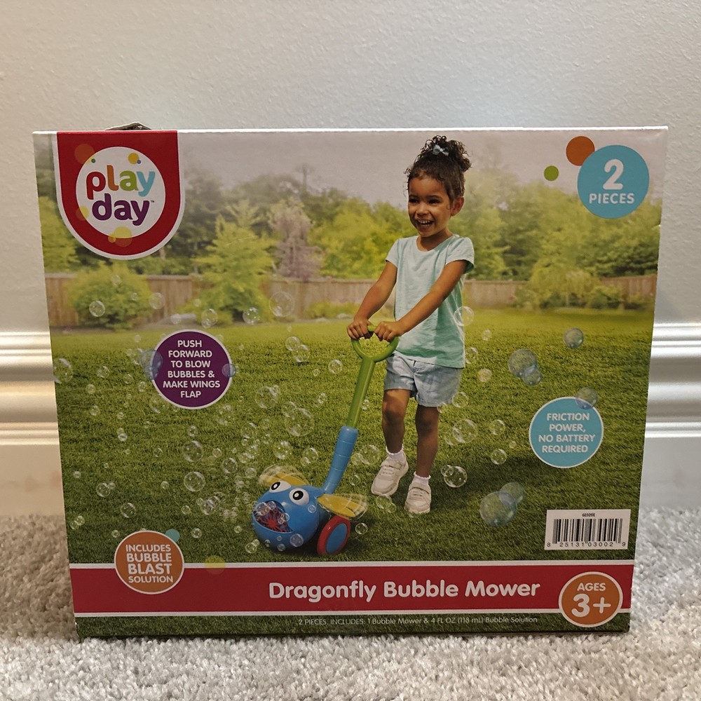 Play Day Dragonfly Bubble Mower 2-Piece Set
