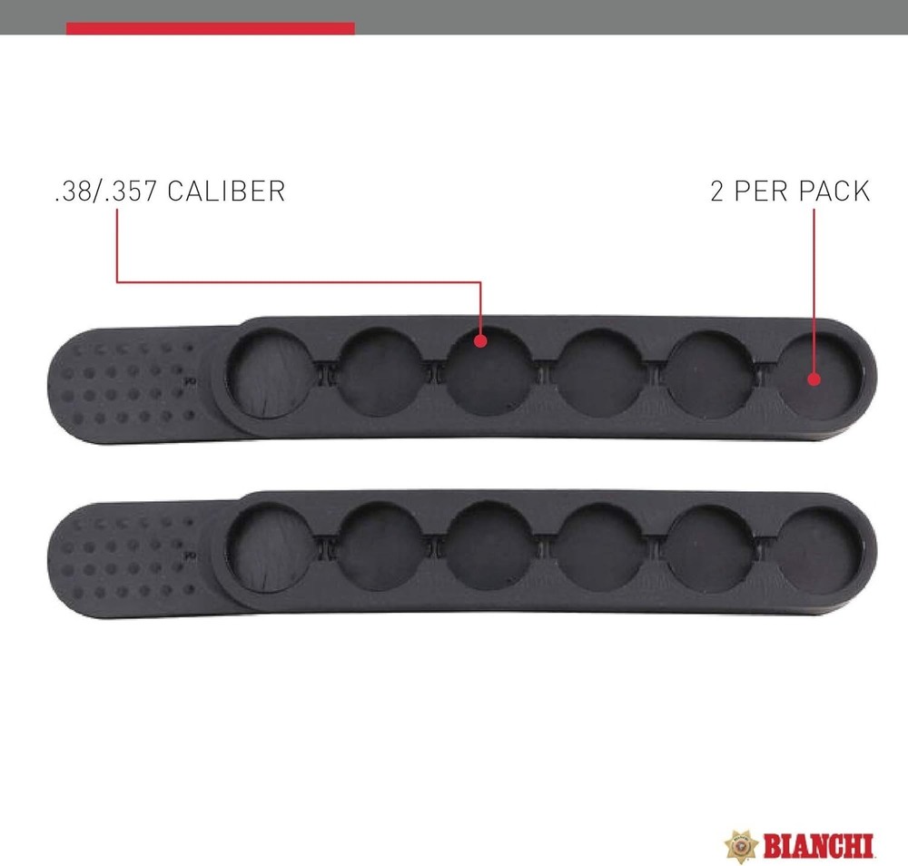 Portable Black Nylon Speed Strips - Efficient Loading Device for Revolvers