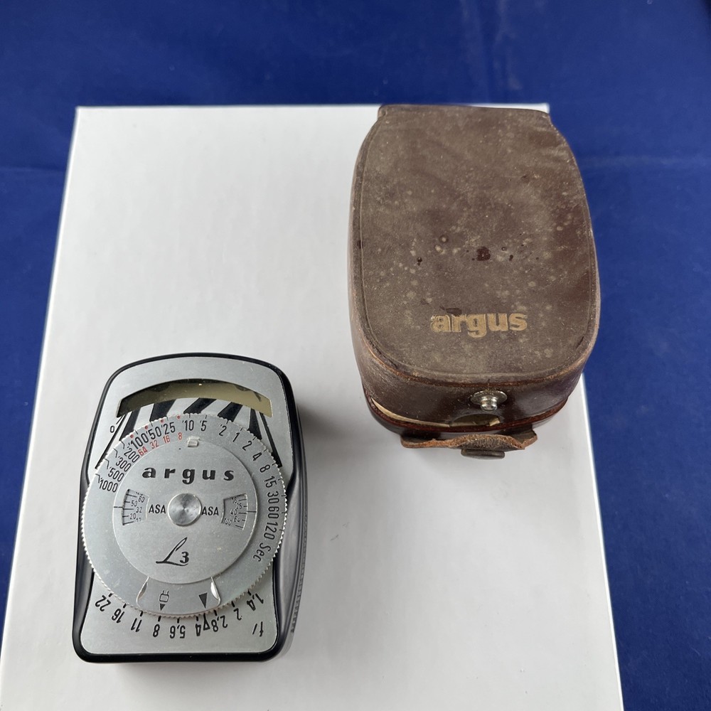 Argus L3 Exposure Meter, w/Original Case Untested